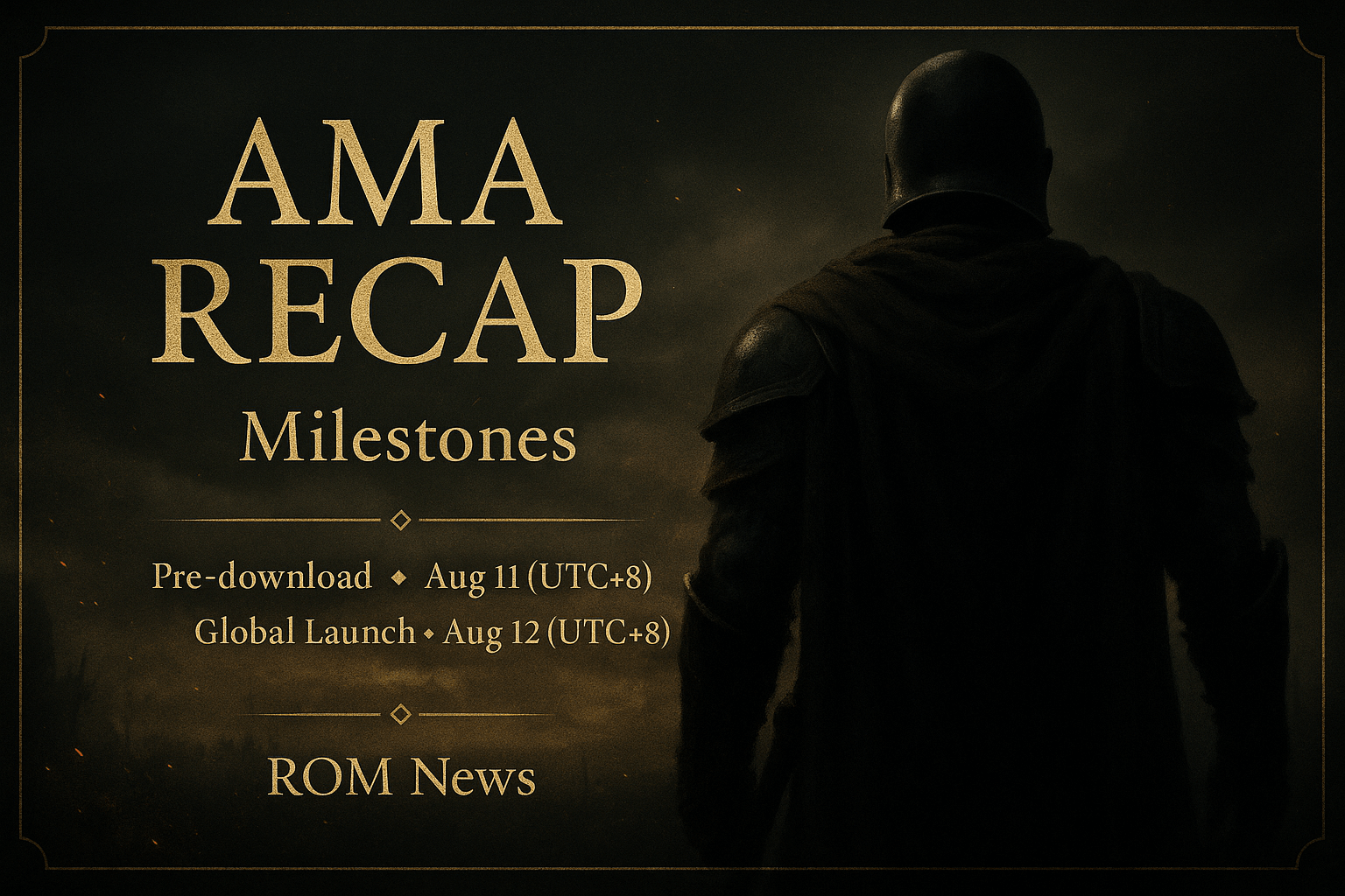 ROM: pre-download & global launch dates (3rd AMA recap)